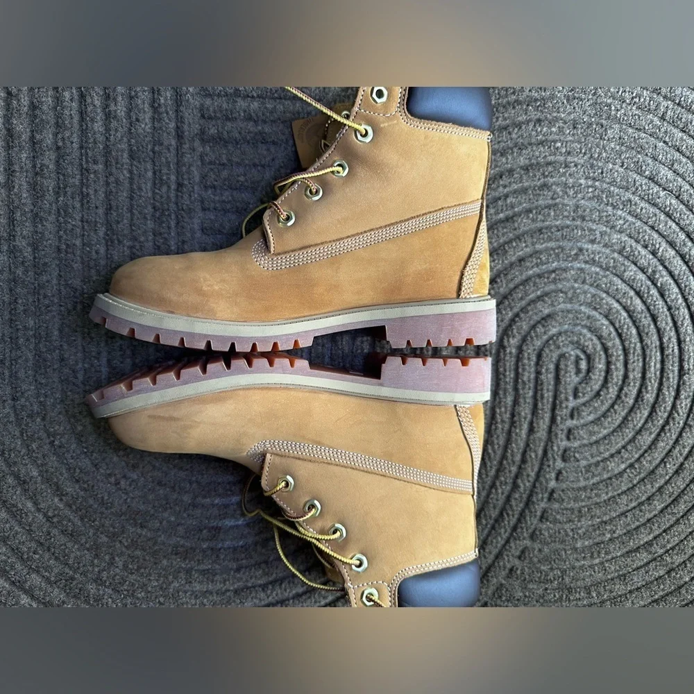 Timberland Premium‎ Waterproof 6 Inch Boots GS 7 Wheat Cottagecore Hiking Work